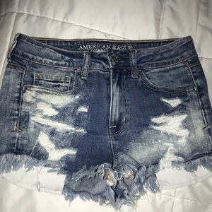 American Eagle Hi-Rise shortie shorts